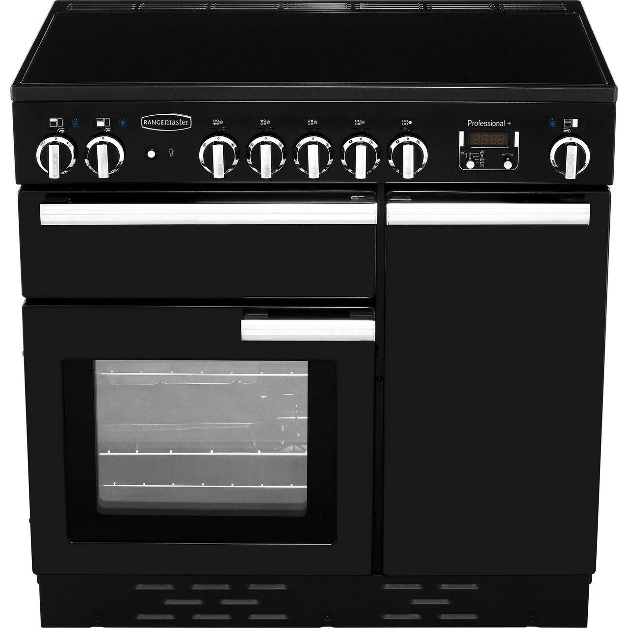 Black electric deals range cooker 90cm