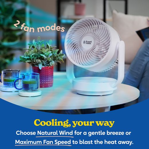 Russell Hobbs - RHDCF1001 - White - annotation - cooling your way shot