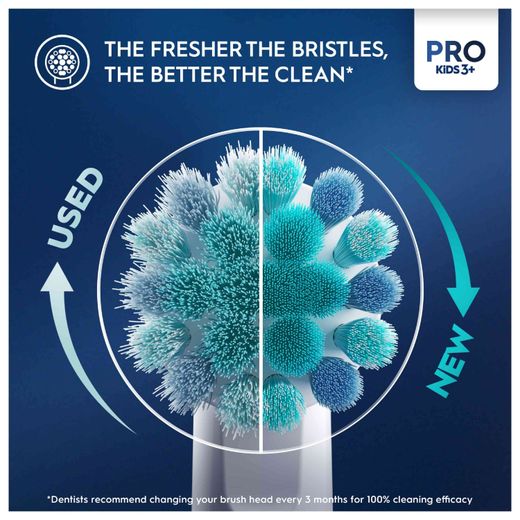 Oral B Vitality PRO Kids Giftset Frozen Electric Toothbrush - Blue - Annotation - Fresher bristles
