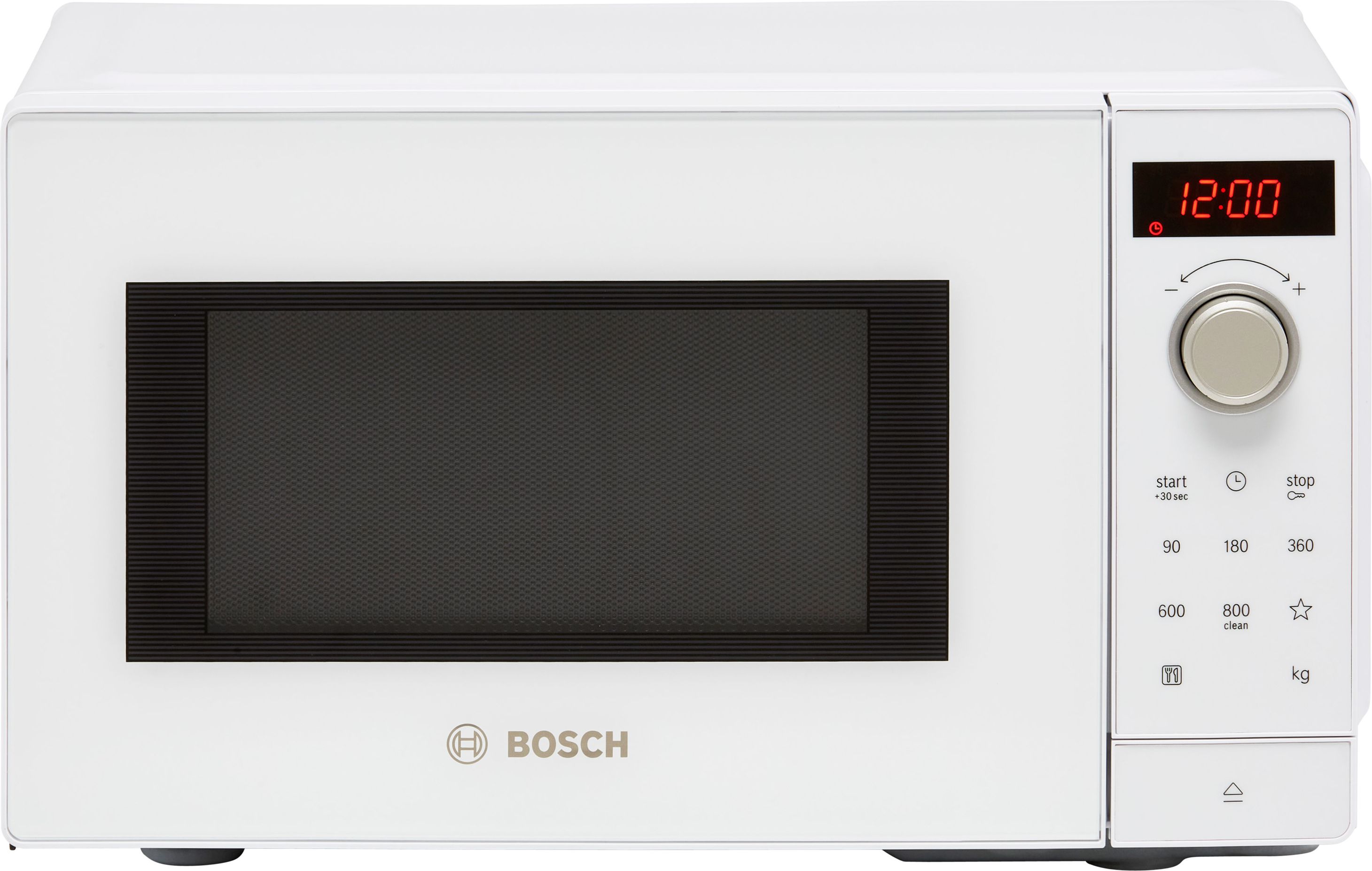 Bosch Series 2 FFL023MW0B Freestanding 26cm Tall Compact Microwave - White, White