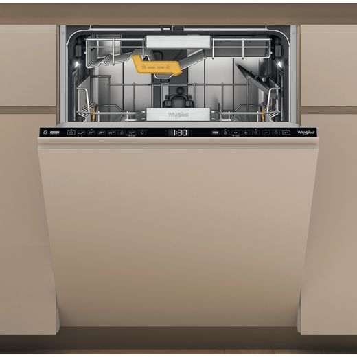 Whirlpool W8IHP42LUK Fully Integrated Standard Dishwasher - Black Control Panel with Fixed Door Fixing Kit - C Rated