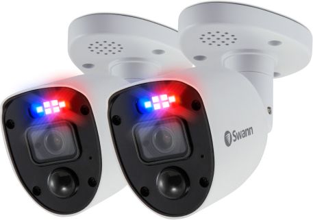 Swann Add on Bullet Camera 2 Pack 4K Smart Home Security Camera - White, White