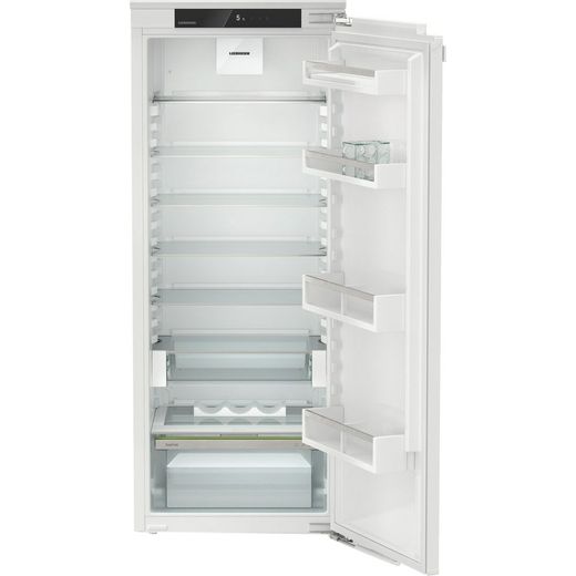 Liebherr IRd4520 Integrated Upright 140cm Small Fridge - White - Front with door open shot