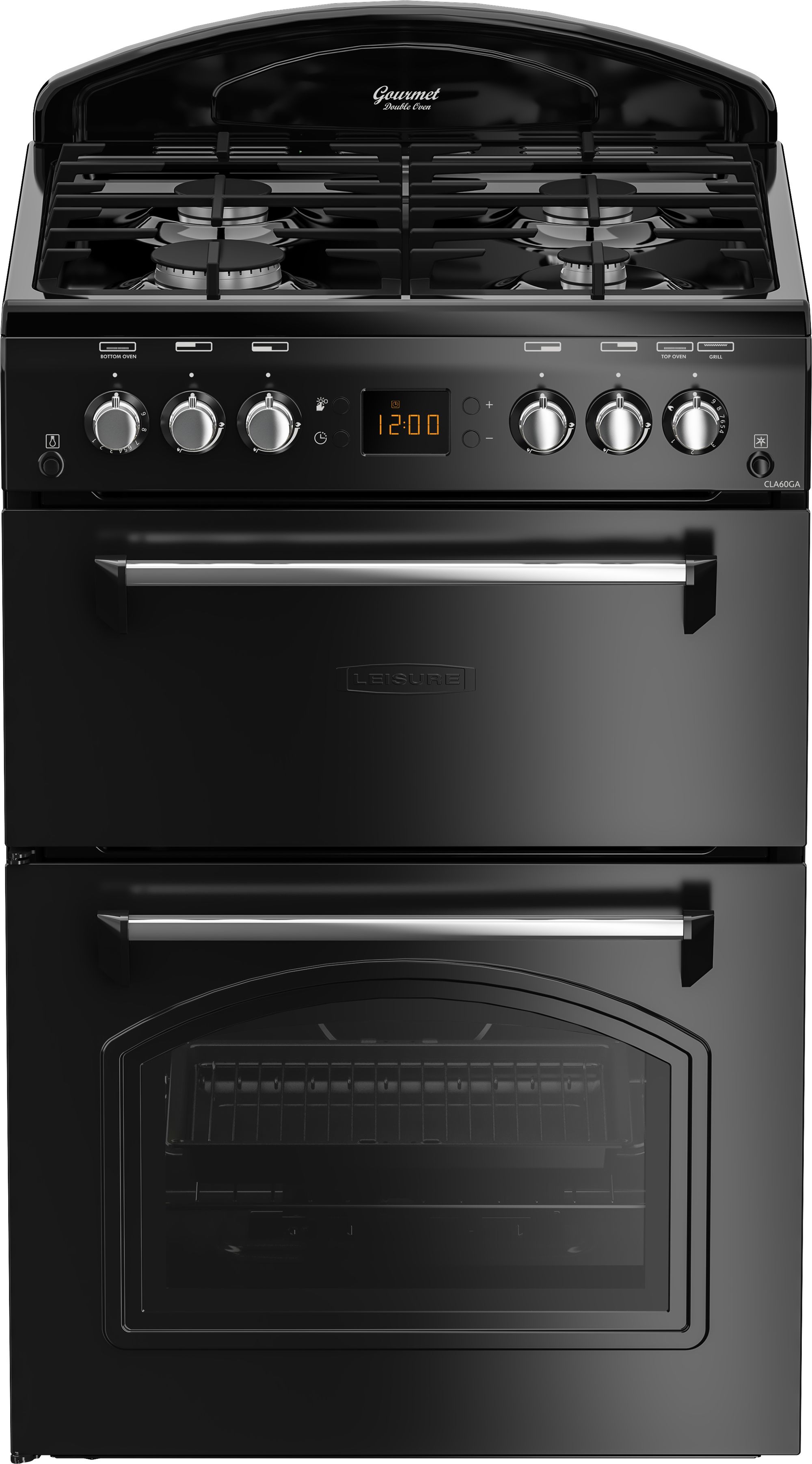 Leisure CLA60GAK Freestanding Gas Cooker with Variable grill - Black - A+ Rated, Black