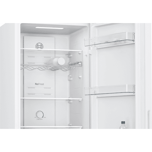Bosch Series 2 50/50 Frost Free Fridge Freezer - White - Close up door open shot 