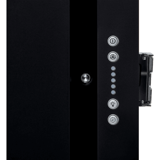 Elica 72 cm Integrated Cooker Hood - Black / Stainless Steel - Close up control panel shot
