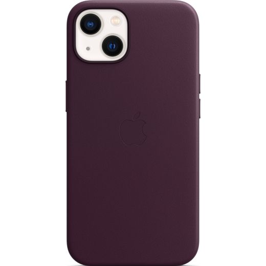 Apple Leather Case with Magsafe for iPhone 13 - Dark Cherry