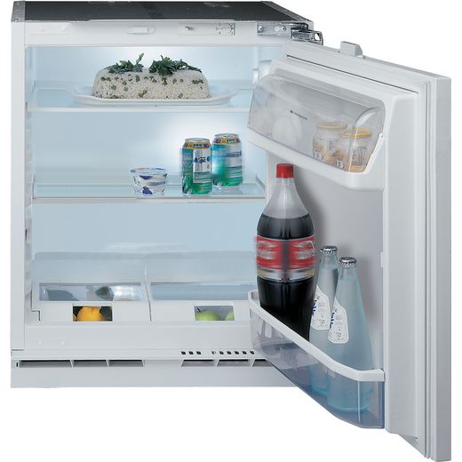 Hotpoint HLA1.UK1 Integrated Under Counter Fridge - Fixed Door Fixing Kit - White - F Rated