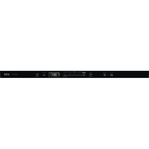 AEG 6000 Series Integrated Standard Dishwasher - White - control panel shot