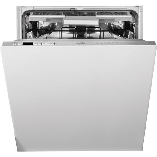Whirlpool WIO3O41PLESUK Fully Integrated Standard Dishwasher - Stainless Steel Effect Control Panel with Fixed Door Fixing Kit - C Rated