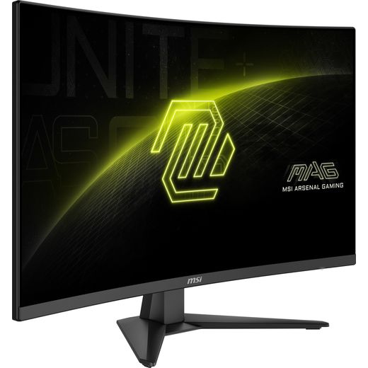 MSI MAG 321CQF E18 31.5" WQHD 180Hz Curved Gaming Monitor - Black - Right perspective