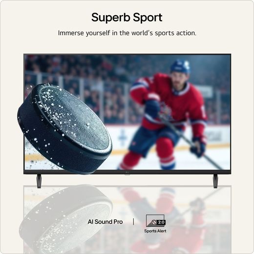 LG NANO AI NU80 43" 4K Ultra HD Smart TV - Annotation - Sport