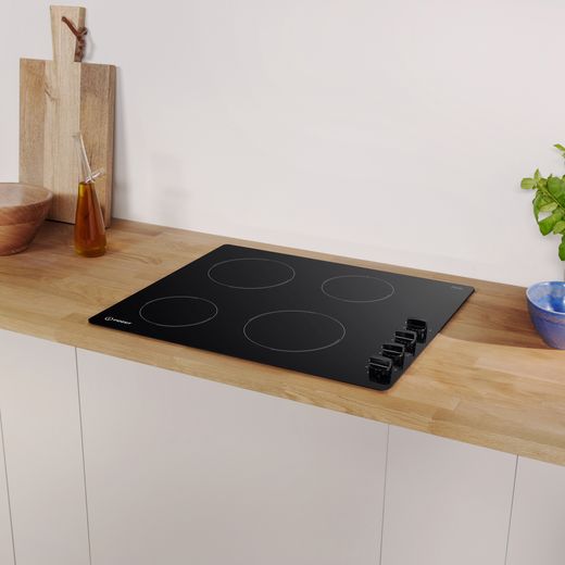 Indesit RI860C 58cm Ceramic Hob - Black