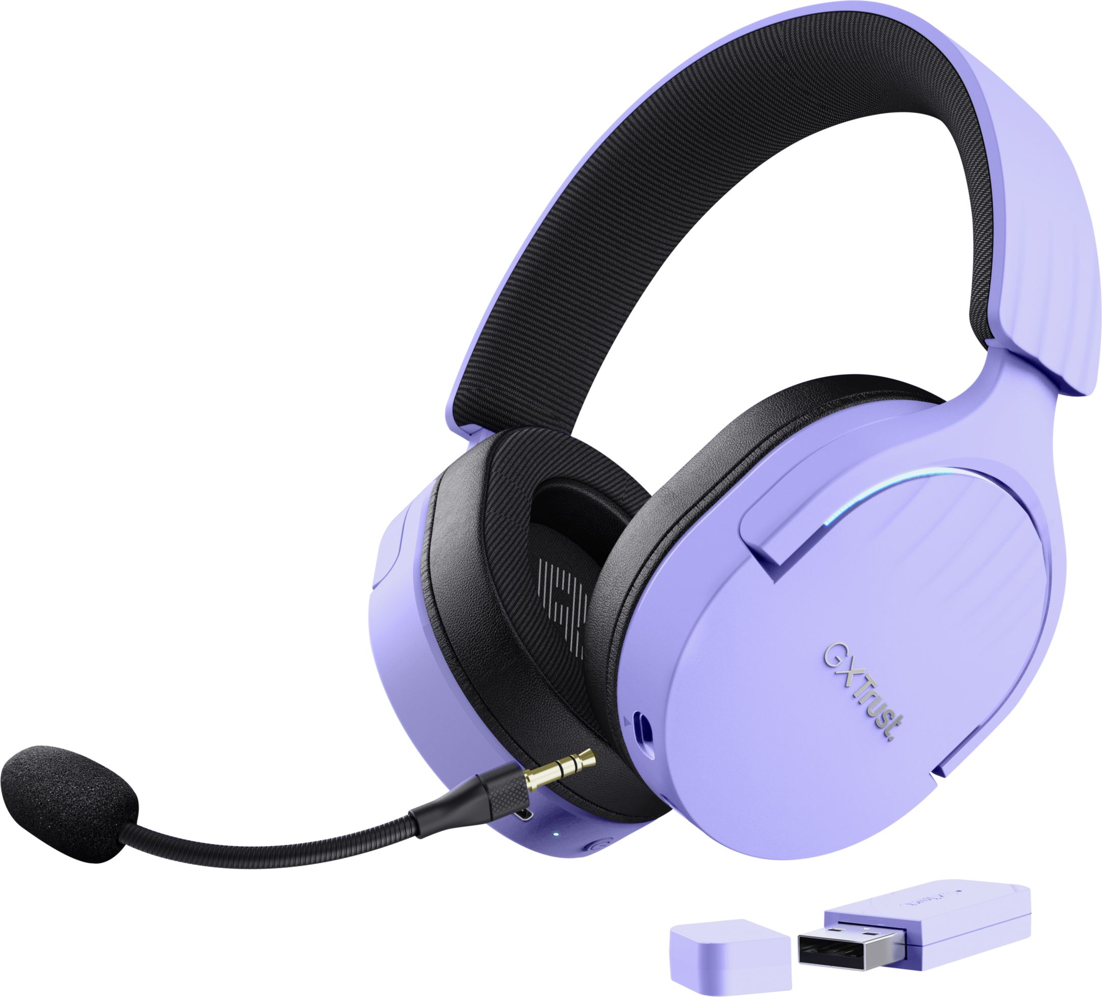 Trust GXT 491 Fayzo Wireless Gaming Headset For Nintendo Switch,PC,PlayStation 4,PlayStation 5,Playstation 3,Wii,Xbox 360,Xbox One,Xbox One S,Xbox S - Purple, Purple