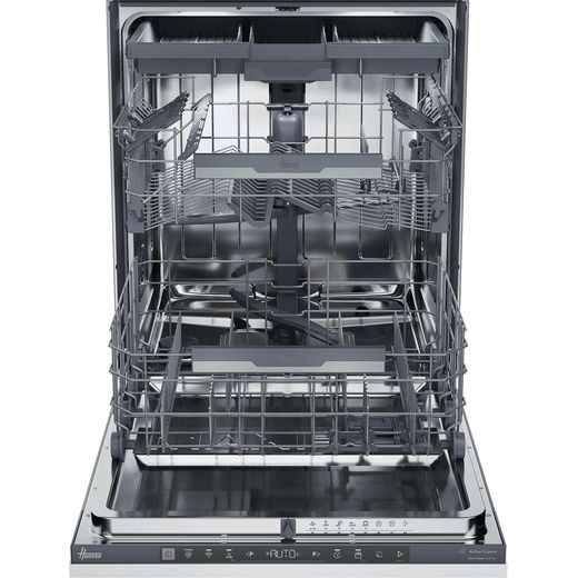 Hoover H-DISH 500 Fully Integrated Standard Dishwasher - Anthracite - front with door open shot