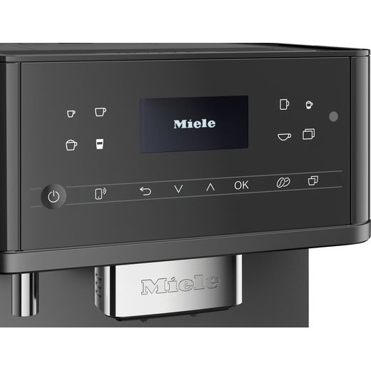 Miele MilkPerfection CM6560 Bean to Cup Coffee Machine - Graphite Grey Pearl Finish - Control panel