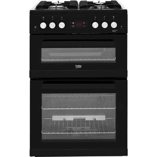 Beko KDG653K 60cm Gas Cooker with Full Width Gas Grill - Black - A+/A Rated