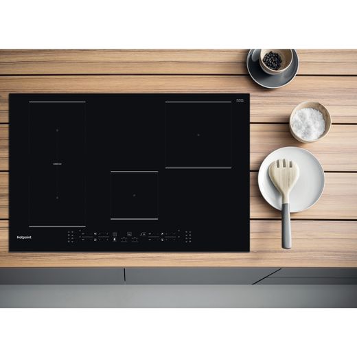 Hotpoint TB3977BBF 77cm Induction Hob - Black - Hob in modern kitchen