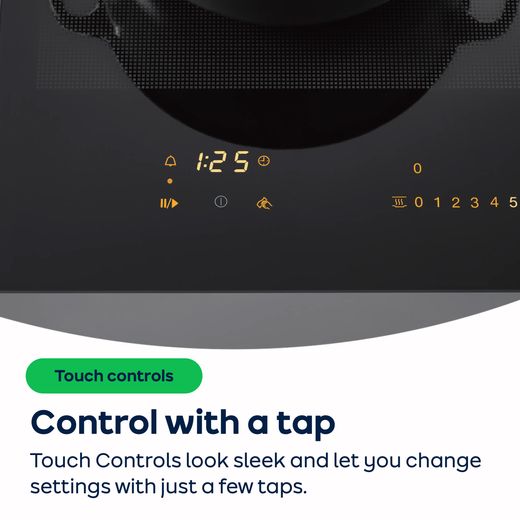 Miele KM7373FL 80cm Induction Hob - Black - AO Annotation Touch-Control