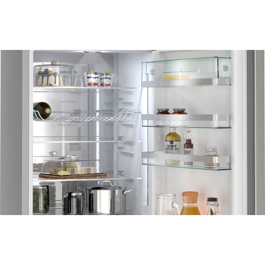 Siemens KG39NAIAU Fridge Freezer Brushed Steel - Close up shot