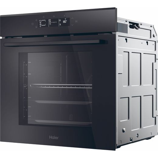 Haier ID Series 2 Built In Electric Single Oven - Black - Left perspective shot