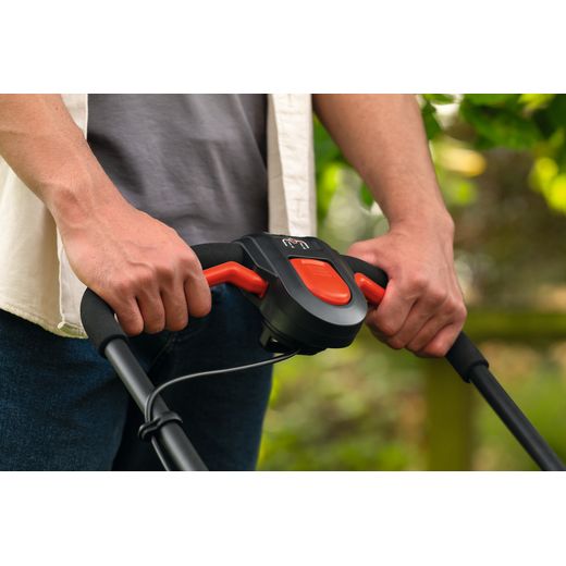Bosch Rotak 18V2-38 Lawn Mower, Including Battery - Pushing power lever