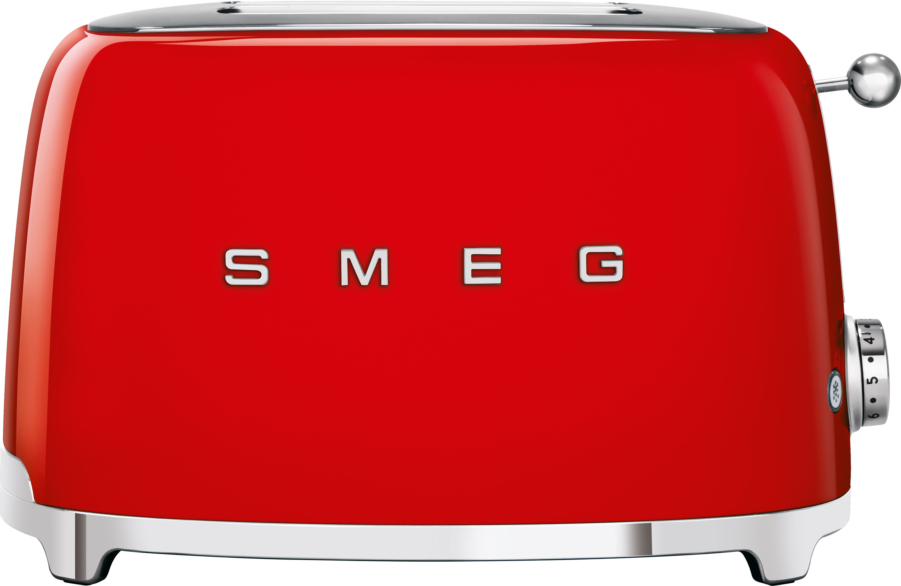 Smeg 50's Retro TSF01RDUK 2 Slice Toaster - Red, Red