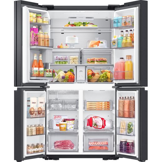 Samsung Series 9 Beverage Center™ American Fridge Freezer - Black - Doors open