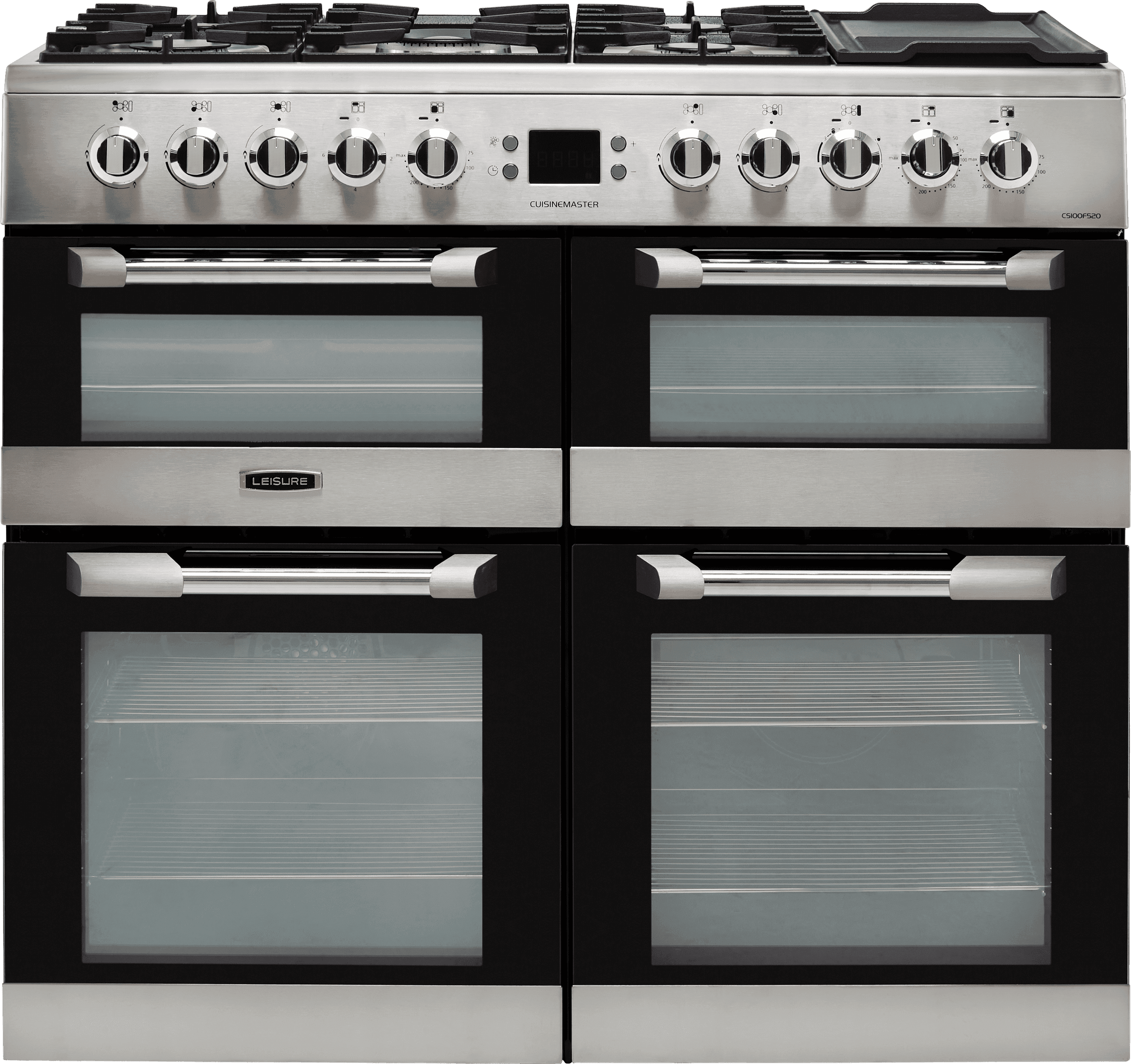 Leisure Cuisinemaster CS100F520X 100cm Dual Fuel Range Cooker - Stainless Steel - A/A/A Rated, Stainless Steel