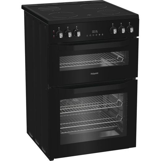 Hotpoint Electric Cooker with - Black - Right perspective