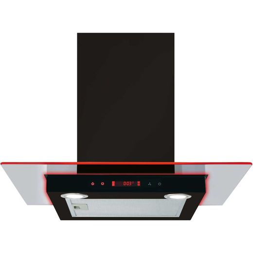 CDA EKN60BL 60 cm Chimney Cooker Hood - Black - D Rated