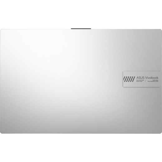 ASUS Vivobook Go 15 E1504FA-BQ2692W 15.6" Laptop - AMD Ryzen™ 3, 128GB SSD, 8 GB RAM - Silver - Closed top view