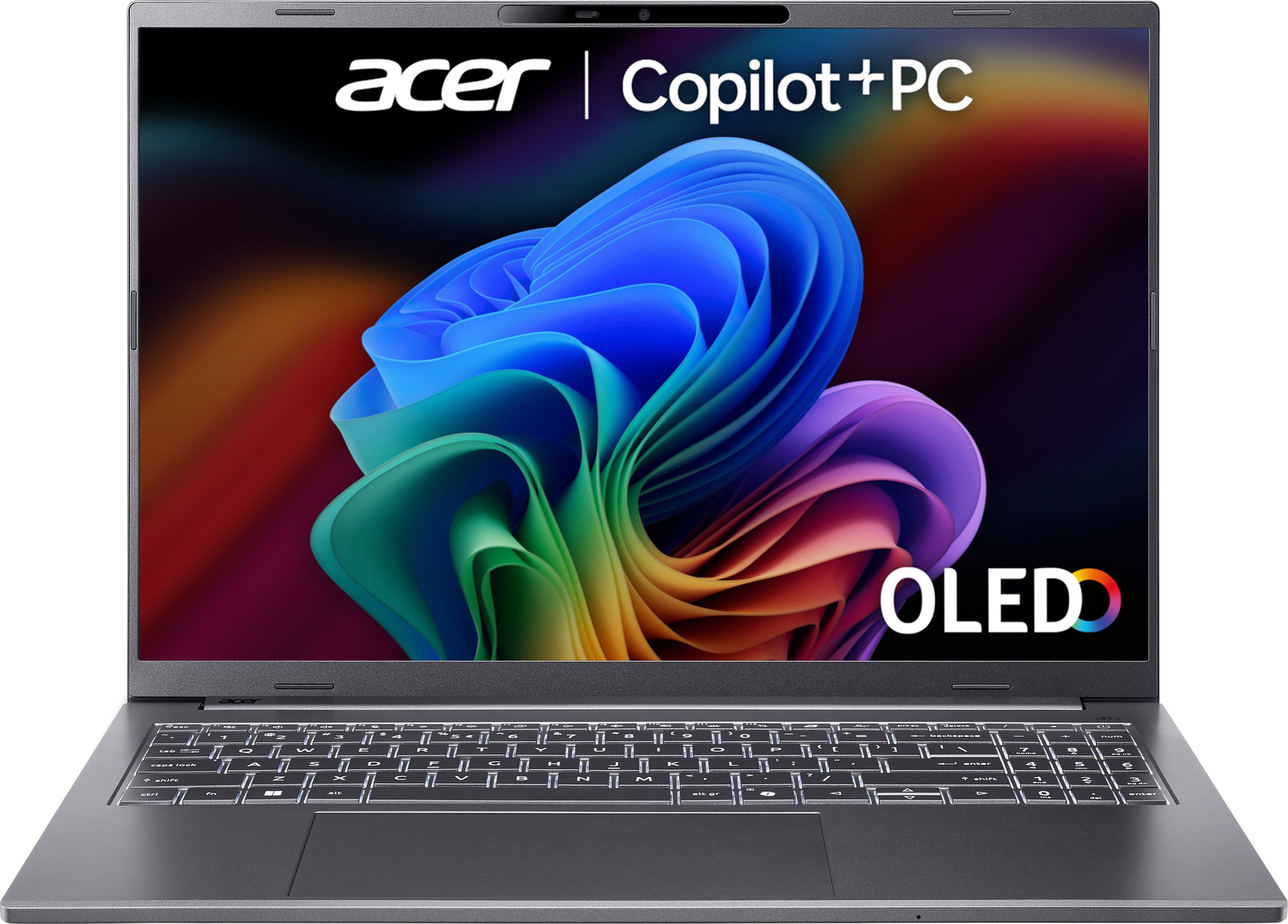 Image of Acer Aspire 16 AI 16 A16-61M OLED 16" Copilot+ Laptop - AMD Ryzen™ AI 7, 1TB SSD, 16 GB RAM - Iron, Grey