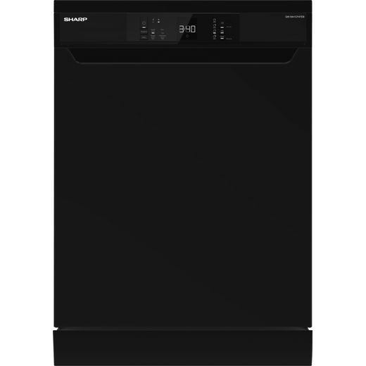 Sharp QW-NA1CF47EB-EN Standard Dishwasher - Black - E Rated