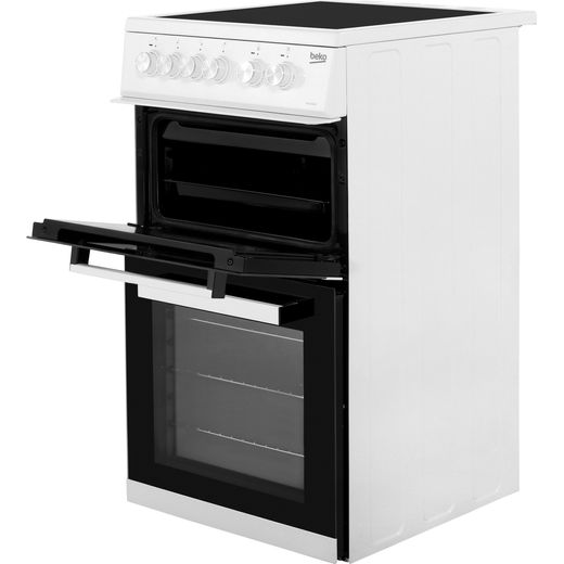 Beko KDVC563AW 50cm Electric Cooker with Ceramic Hob - White