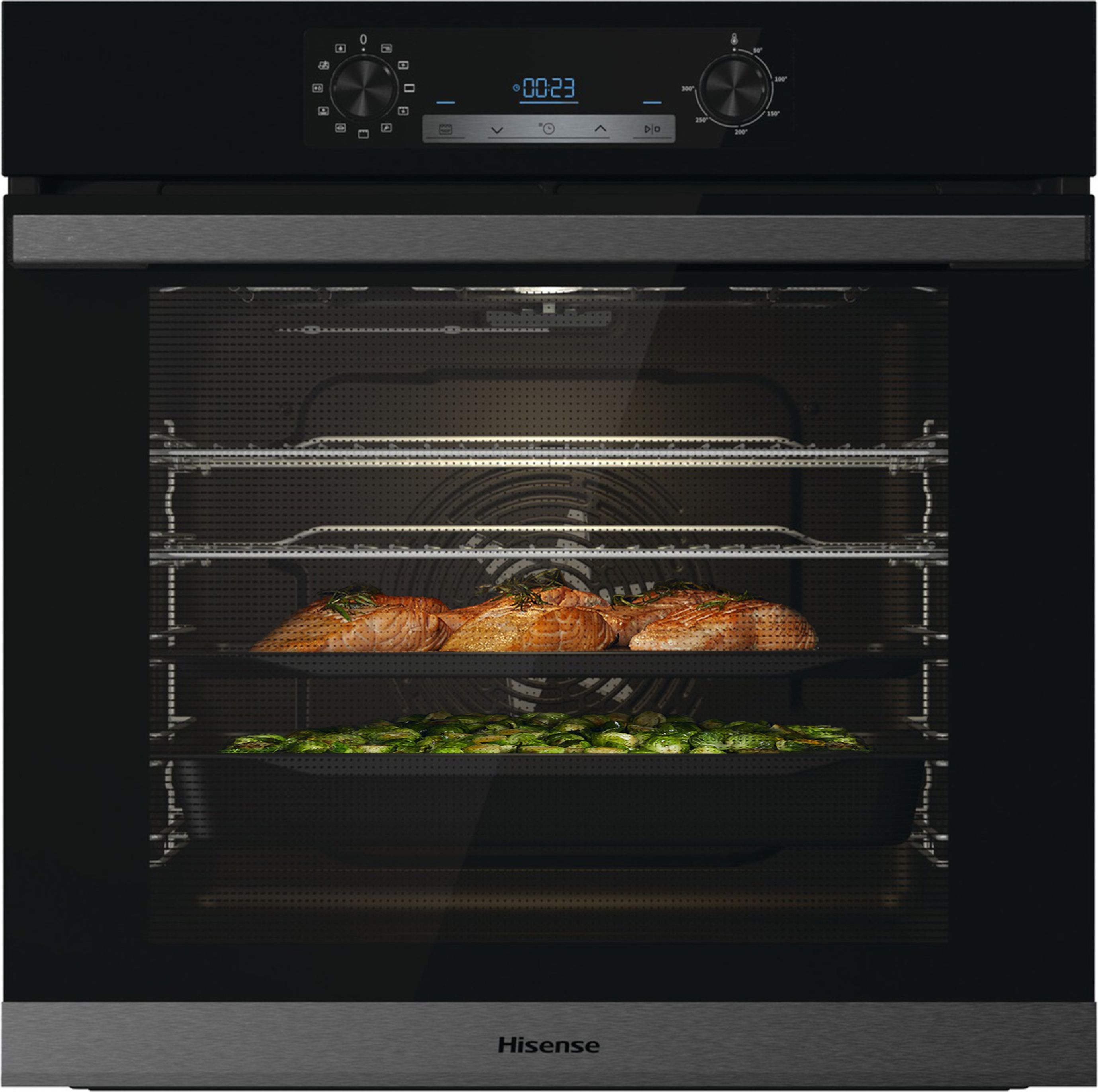 Hisense BSA63222ABUK Built In Electric Single Oven - Black - A Rated, Black