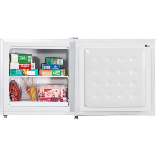 Russell Hobbs Table Top Mini Freezer - White - Door open