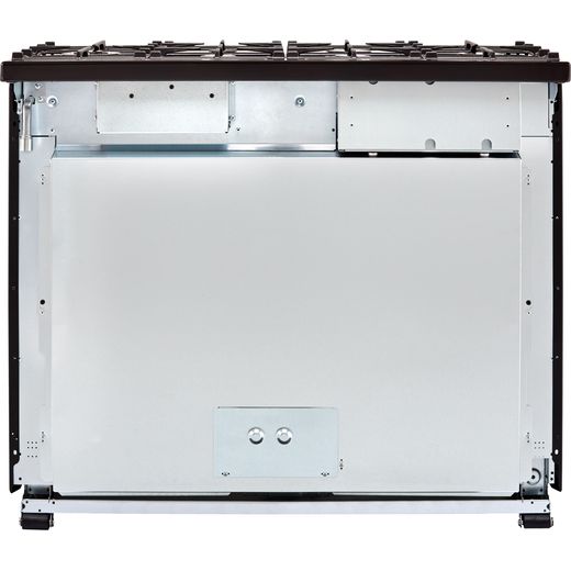 Rangemaster Toledo + 110cm Dual Fuel Range Cooker - Stainless Steel / Chrome - Back shot