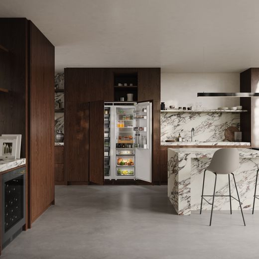 ASKO Nordic Fresh 2.0 RBF576DND1.UK Integrated 177cm Upright Freezer with Fixed Door Hinge Kit - Fridge in kitchen