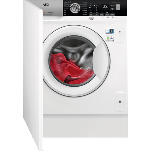 AEG ProSteam® Technology L7FE7461BI Integrated 7kg Washing Machine with 1400 rpm - White - D Rated