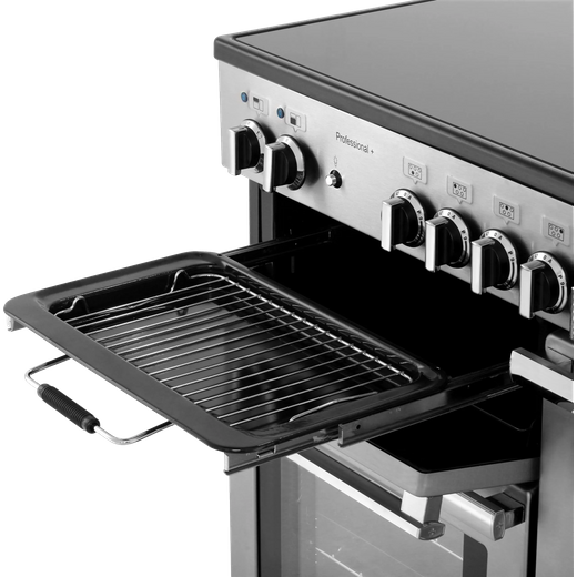 Rangemaster Professional Plus 100cm Electric Range Cooker with Induction Hob - Stainless Steel