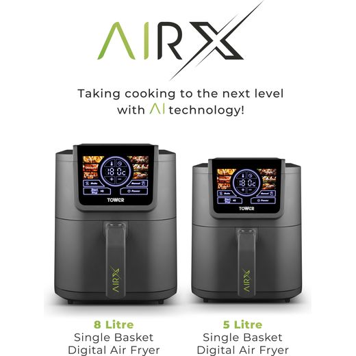 Tower AirX AI 5L T17166 Air Fryer - Grey - Annotation - AIR X