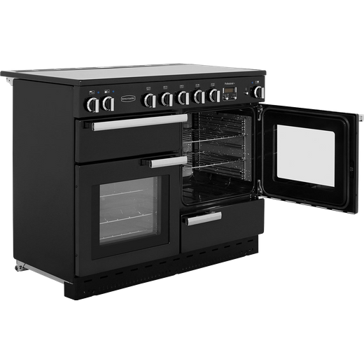 Rangemaster Professional Plus 110cm Electric Range Cooker with Induction Hob - Black
