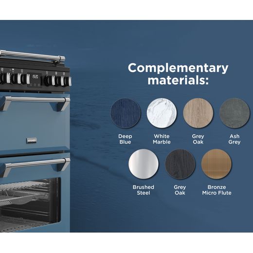 Stoves Richmond DX MRA 60Ei RTY 60cm Double Oven Electric Cooker with Induction Hob - Twilight Blue - Annotation - Complementary material