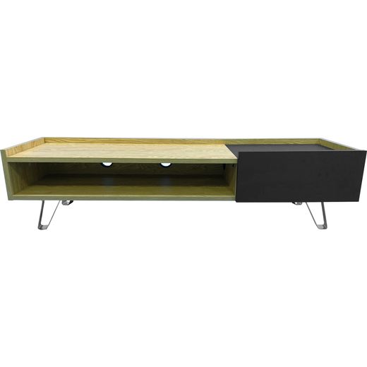 Alphason ADBE1500OAK 0 Shelf TV Stand - Oak
