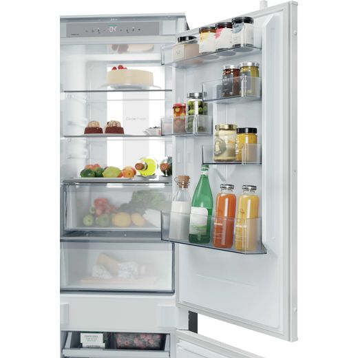 Hoover H-FRIDGE 600 Integrated 70/30 Total No Frost Fridge Freezer with Sliding Door Fixing Kit - White - Close up door shelf shot