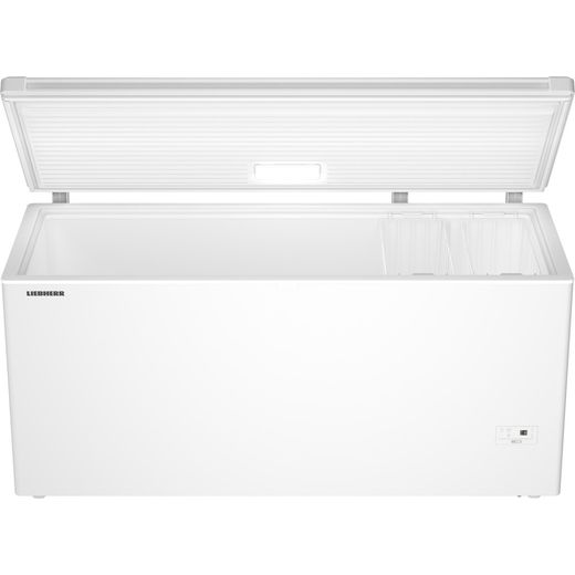 Liebherr Pure CFe2500 Chest Freezer - White - Lid open