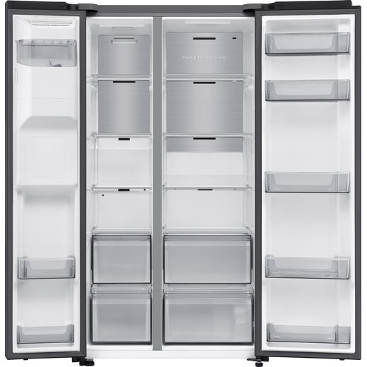 Samsung Series 7 SpaceMax™ American Fridge Freezer - Black - Doors open