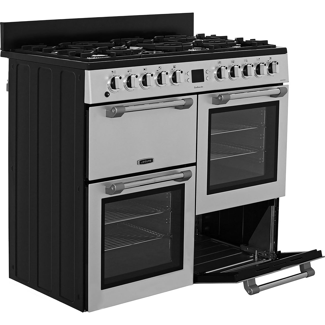 Leisure CK100F232S Cookmaster 100 100cm 7 Burners A/A Dual Fuel Range ...