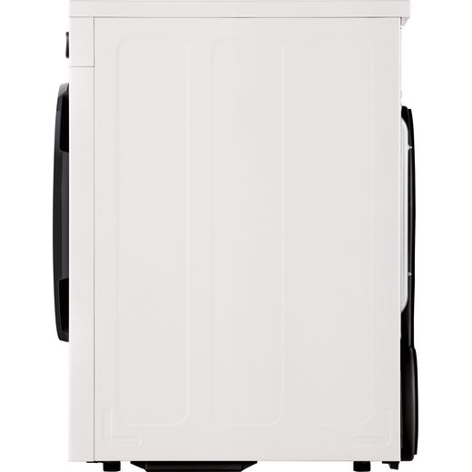 LG X10 Series Direct Drive™ RHX1009NWK Wifi Connected 9Kg Heat Pump Tumble Dryer - White - Side shot